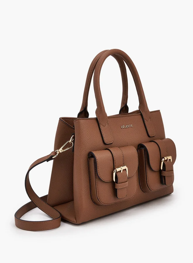 Celeste Solid Tote Bag With Handles